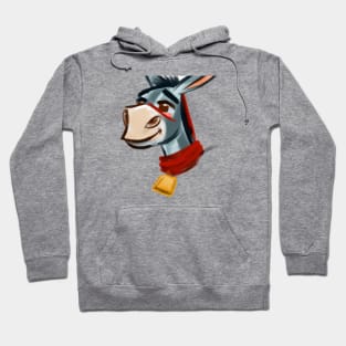 Cute Mule Drawing Hoodie